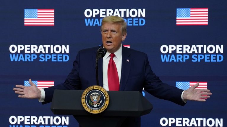 Trump largely mum on toll of coronavirus as he continues to fight election results