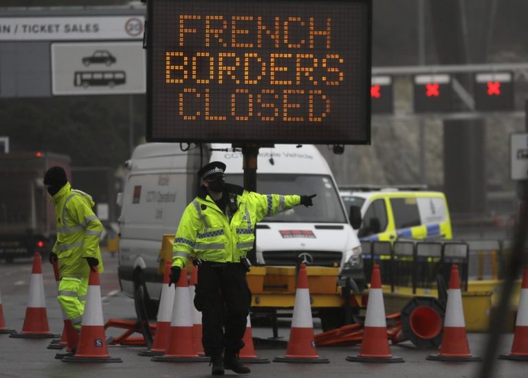 Britain cut off from Europe, other countries over new coronavirus strain