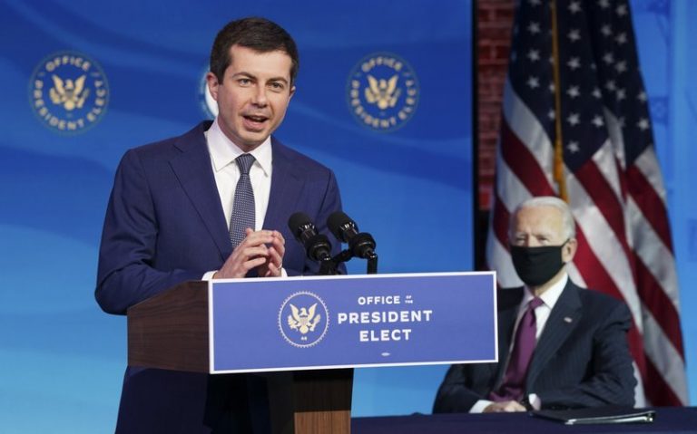 ‘A new voice’: Biden introduces Pete Buttigieg as nominee for transportation secretary