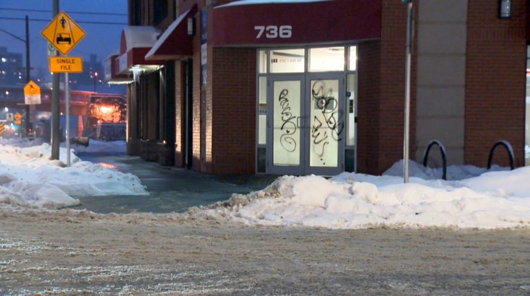 Calgary police investigate after Bridgeland businesses, vehicles vandalized