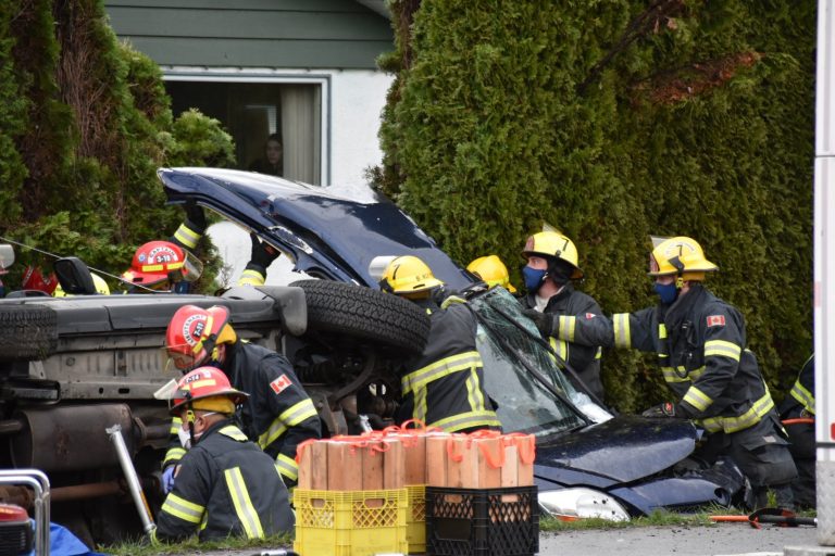 Langley collision sends 2 to hospital on Boxing Day