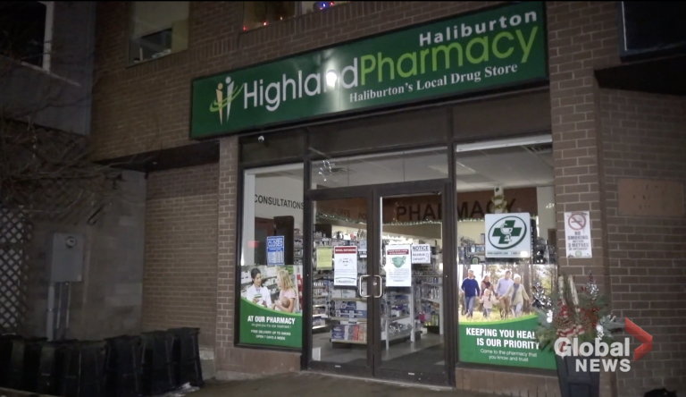 OPP seek 2 suspects after armed robbery at Haliburton pharmacy