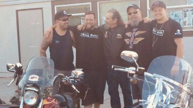 Questions raised after photos surface of Surrey police board member with Hells Angels