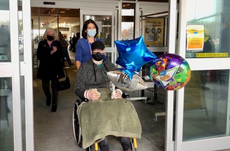 COVID-19: After 8 months Peterborough man discharged from hospital to rousing applause
