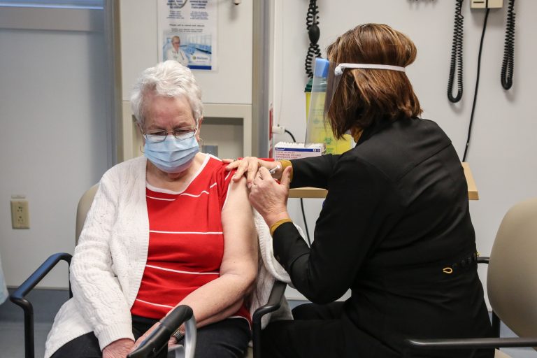 First COVID-19 vaccines given in New Brunswick