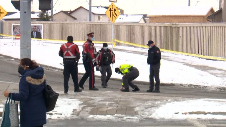 Cyclist rushed to hospital after being struck by vehicle in northeast Calgary