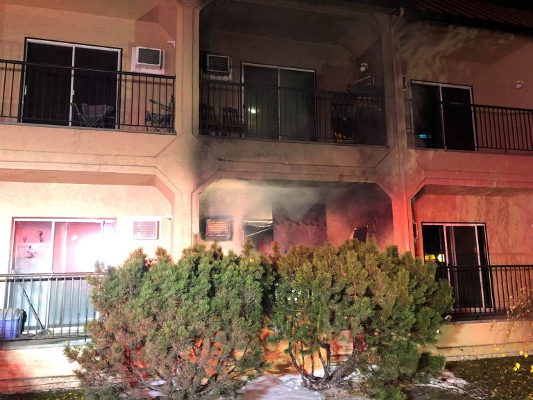 1 person taken to hospital after fire at Vernon apartment building