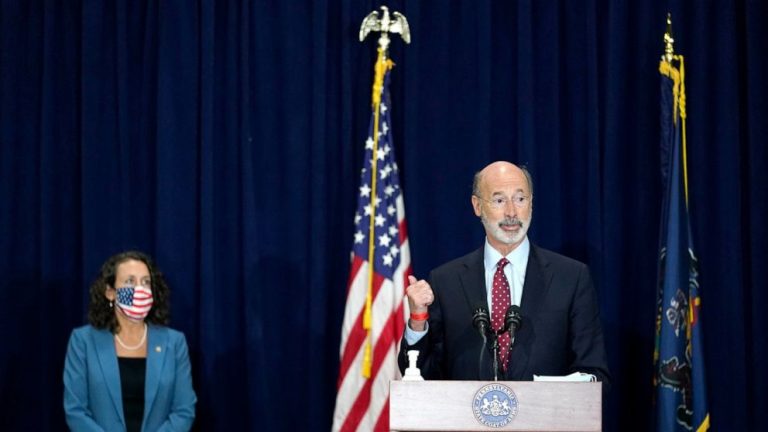 Pennsylvania governor says he’s tested positive for COVID-19