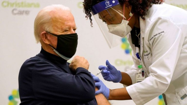 Biden receives first dose of COVID-19 vaccine, says ‘nothing to worry about’