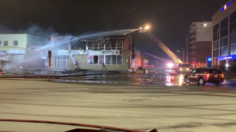 Fire destroys the Olde Circle Flea Market in Kingston