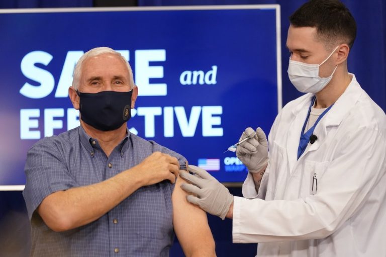 Mike Pence, wife Karen, get coronavirus vaccines in live television appearance