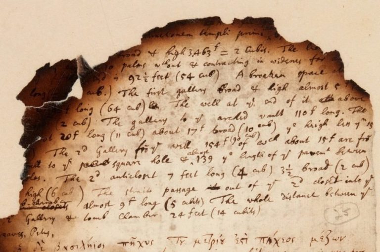 Isaac Newton’s occult homework sells for US$500K — despite dog damage