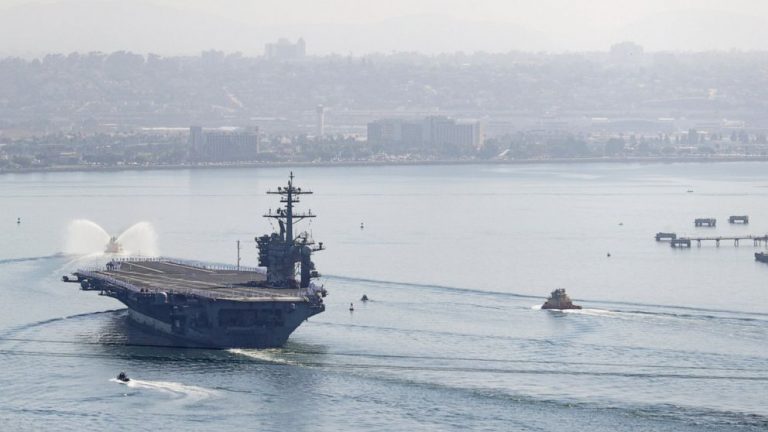 US Navy searching for sailor from USS Theodore Roosevelt who may have gone overboard