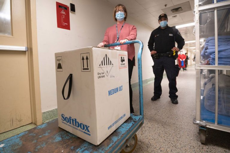 Pfizer COVID-19 vaccine reaches Waterloo, first vaccinations on Tuesday