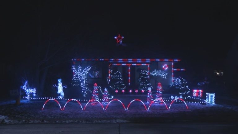 Peterborough man spends months creating holiday light show
