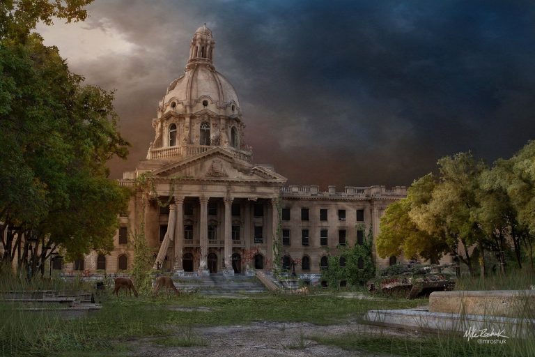 ‘Feeling of dread’: Artist creates apocalyptic series showcasing a desolate Edmonton