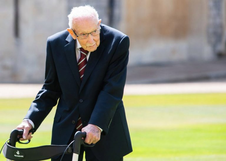 Britain’s Captain Tom hospitalized for COVID-19 after raising millions to fight virus