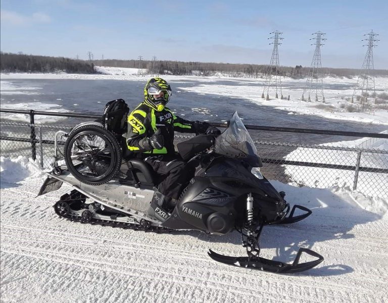Winnipeg man pledging to snowmobile 5,000 kilometres around Manitoba with wheelchair