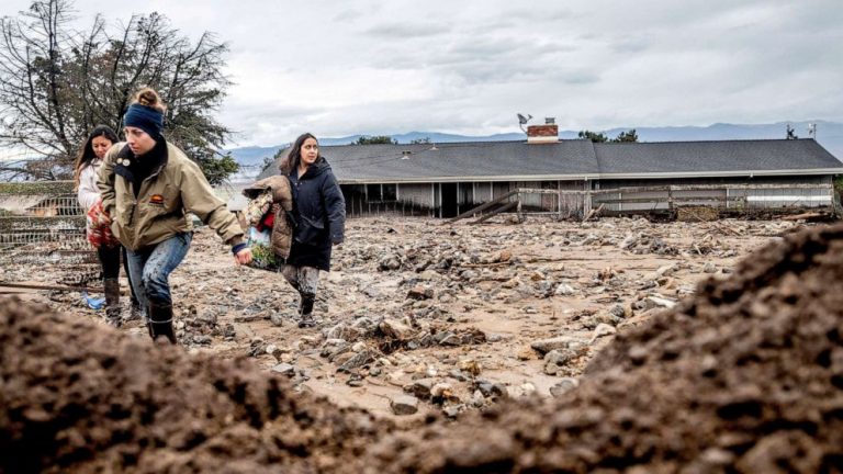 More mudslides, flooding and snow West; Northeast could see coldest air in 2 years