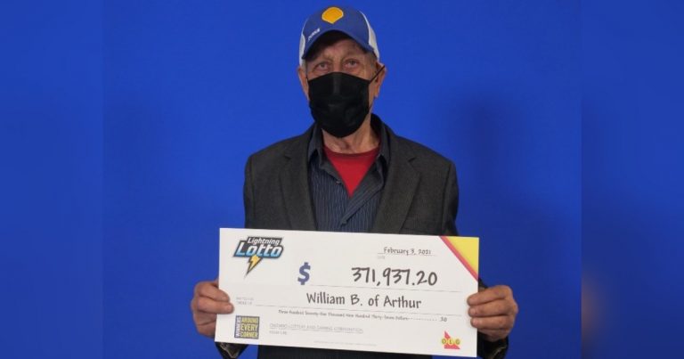 Southwestern Ontario man wins $371,900 lottery on his 82nd birthday