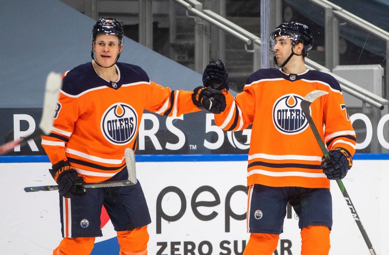 Puljujarvi back, Bouchard tries left side at Edmonton Oilers practice