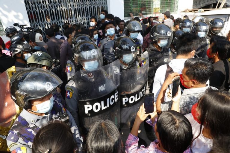 Anger at Myanmar police grows over arrests as anti-coup rallies enter 8th day