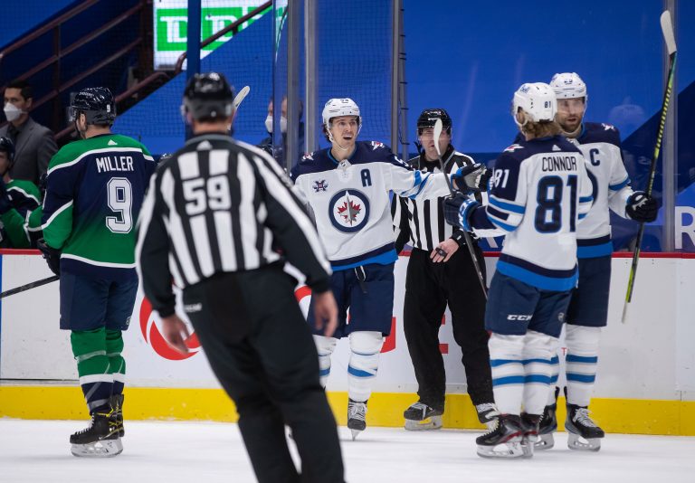 Backup Brossoit brilliant as Winnipeg Jets blank Vancouver Canucks