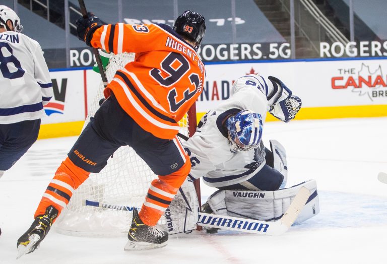 Edmonton Oilers stymied by Toronto’s Jack Campbell