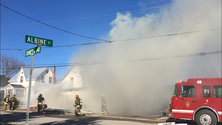 Crews battle house fire on County Road 40 in Norwood