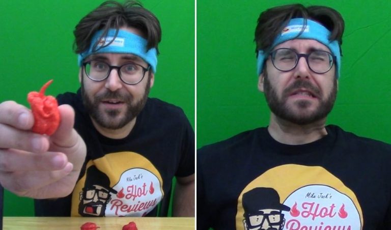 London, Ont., man sets 4th world record after eating 3 Carolina Reaper peppers in under 10 seconds