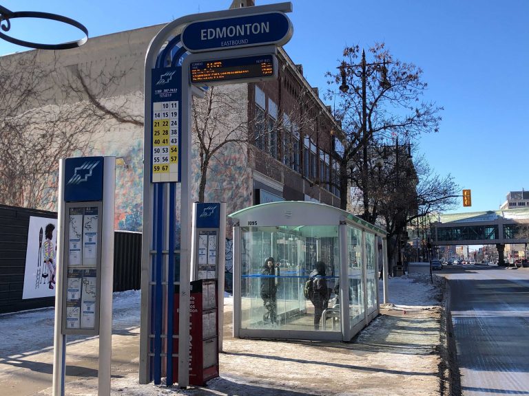 Woman dead after being found in distress in bus shelter: Winnipeg police