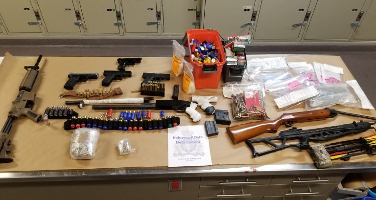 Kelowna drug bust yields meth, fentanyl, weapons, stolen bikes and set of 5 military medals