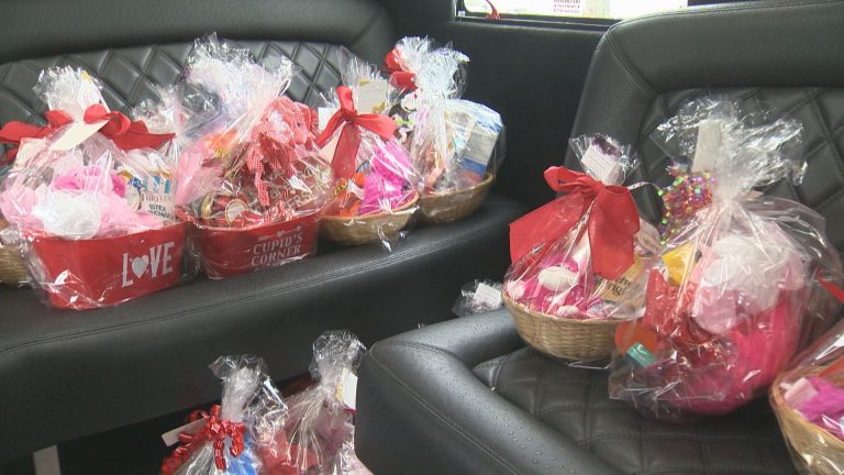Regina businesses donate Valentine’s Day gift baskets to long-term care home