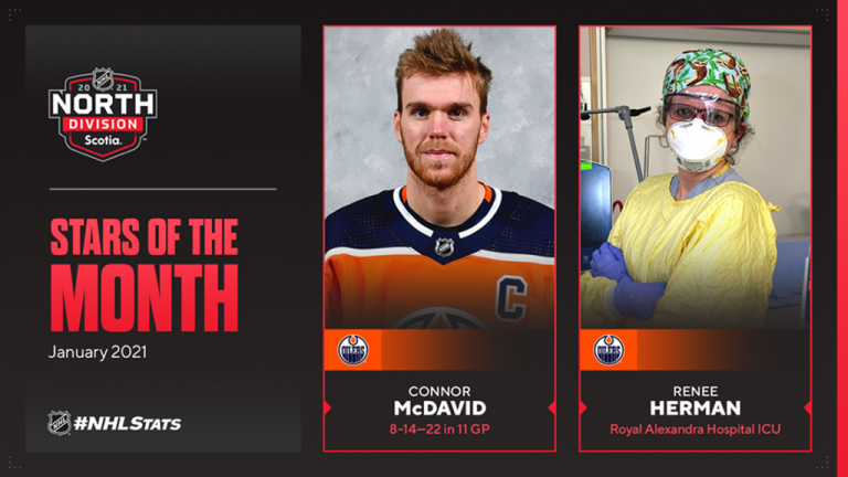 NHL to name front-line worker ‘stars’ along with monthly player award