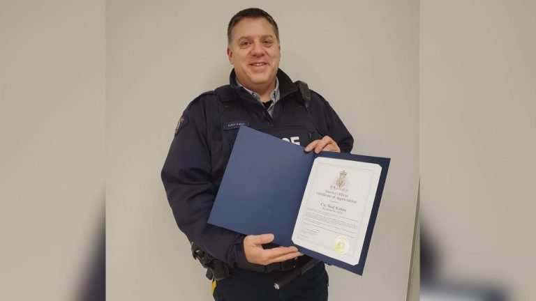 B.C. Mountie recognized for saving life of fellow officer