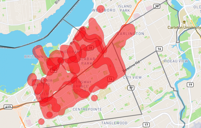 West Ottawa power outage affecting nearly 17,000 residents