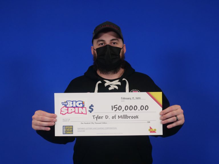 Millbrook man spins his way to $150,000 prize: OLG