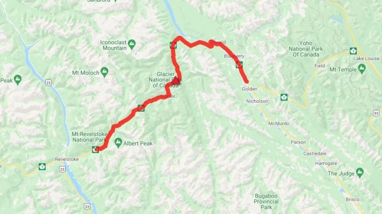 Trans-Canada Highway in B.C. between Revelstoke, Golden closed because of vehicle incident