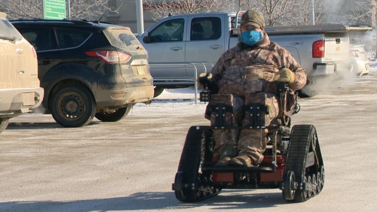 ‘Choked me up’: motorized wheelchair takes hunter into the wild for the first time