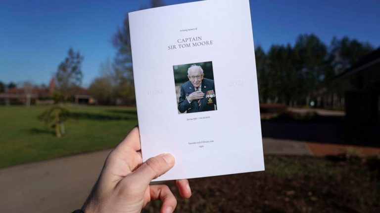 WWII plane fly-past honors Captain Tom Moore at funeral