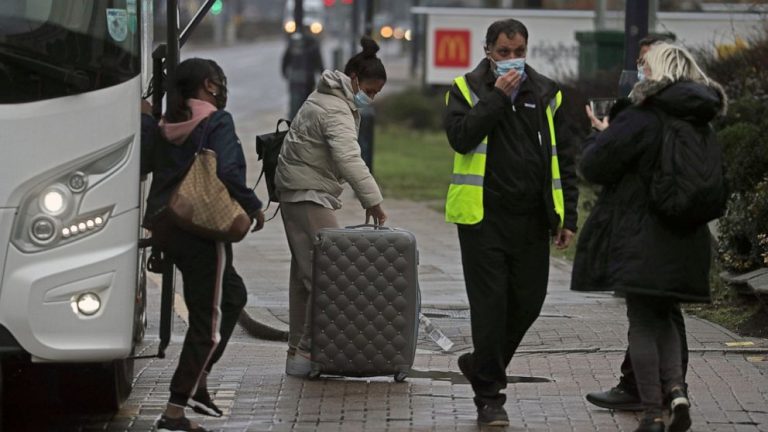 UK opens quarantine hotels, pushes on with vaccine drive