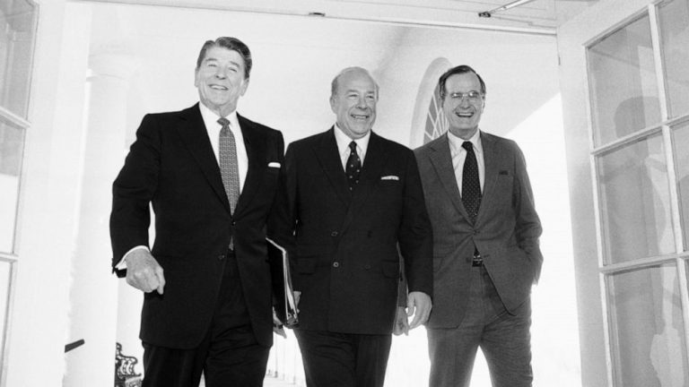 Reagan’s longtime secretary of state George P. Shultz dies