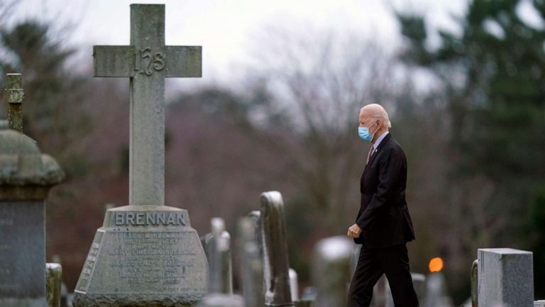 As Biden prays for healing, Catholics clash over president’s faith