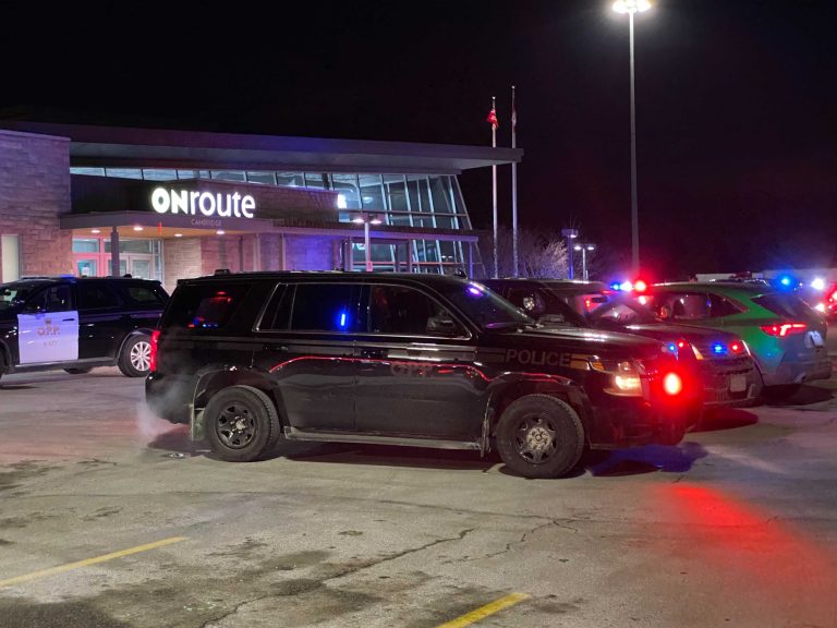 ‘A very frightening experience’: Man in custody after shots fired at Cambridge OnRoute