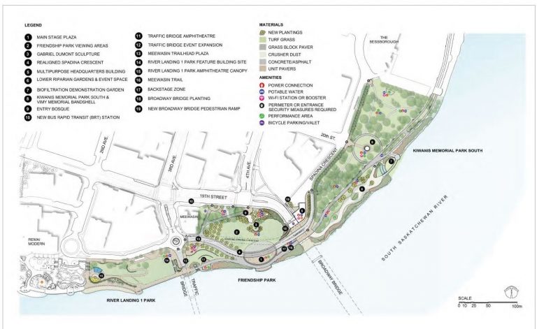 Future vision of hosting outdoor events in downtown Saskatoon released by city