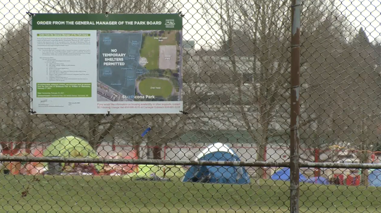 New order bars tents from half of Vancouver’s Strathcona Park