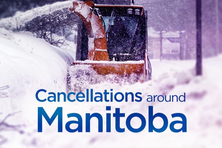 School and other cancellations around southern Manitoba on Thursday