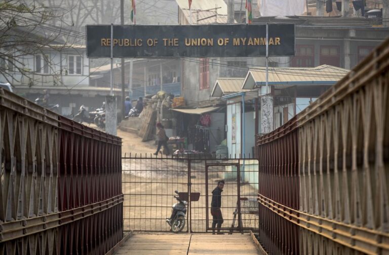 Myanmar police officers fleeing coup seek asylum in India
