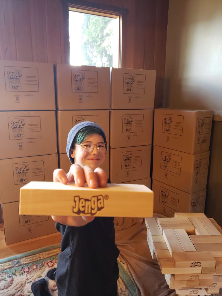 Salmon Arm, B.C., boy eyes second Guinness World Record with Giant Jenga