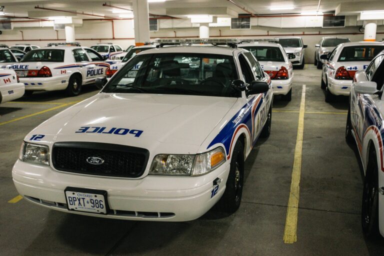 Man charged after London police cruisers struck during stolen vehicle probe, officials say